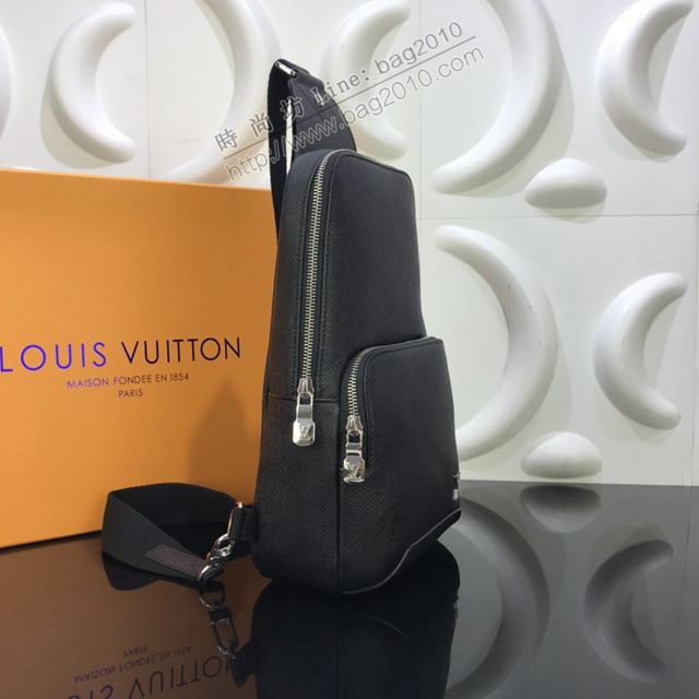 LV包 lv新款男胸包 M30443 Avenue單肩包 Taga皮革LV男士挎包  ydh3515